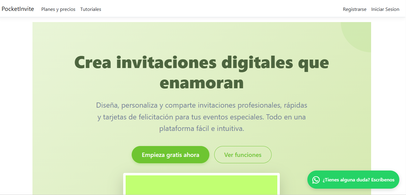 Pocket Invite — Plataforma SaaS de invitaciones digitales
